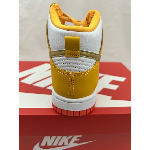 NEW Nike Dunk High W University Gold Shoes DQ4691-700 Wmns Sz 6 / Mens Sz 4.5 - Picture 4 of 7